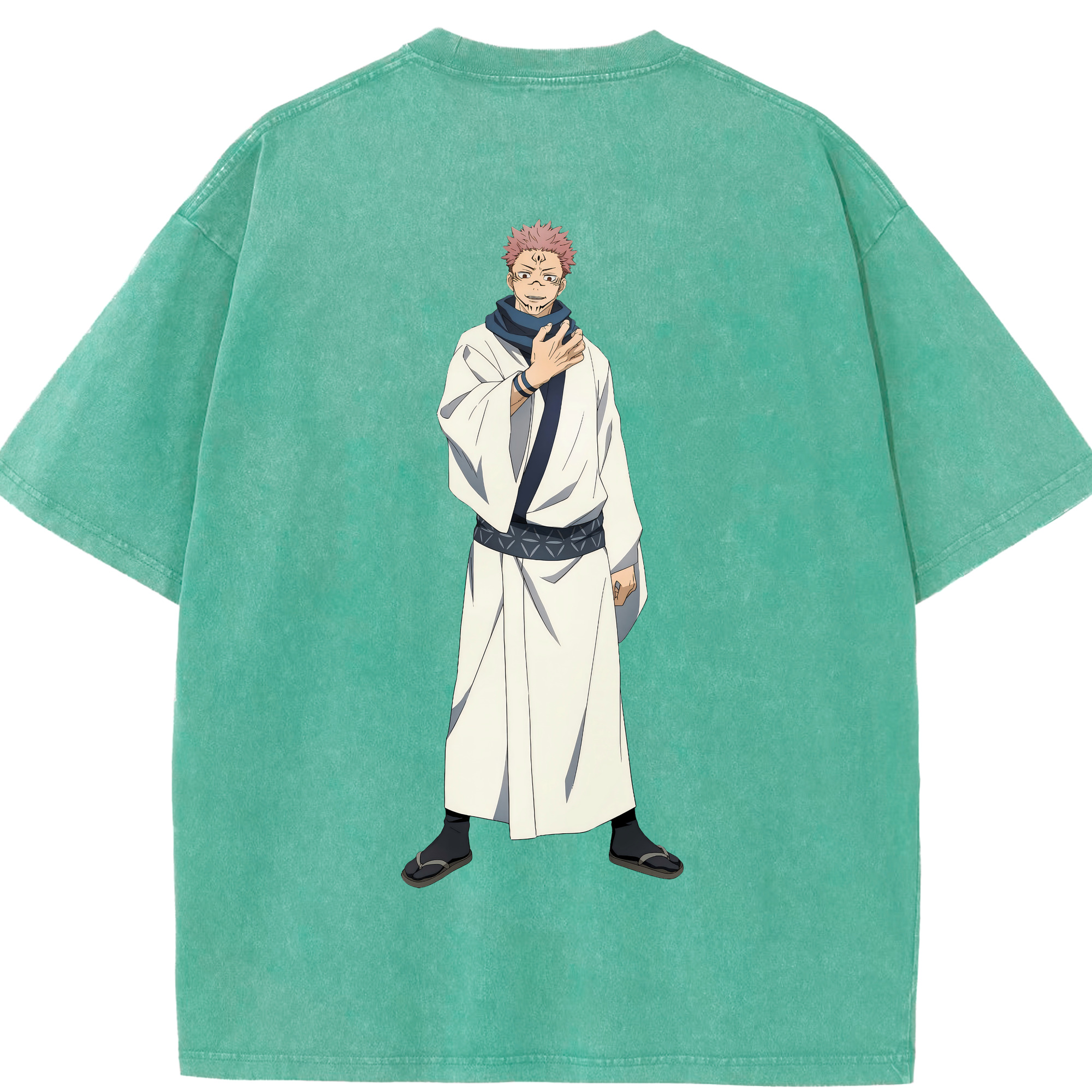 （画像用） 呪術廻戦 Jujutsu Kaisen 綿100% ヴィンテージ風 半袖Tシャツ（背面プリント）